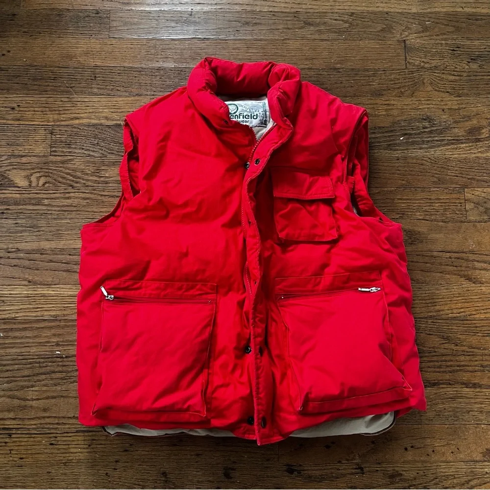 Vintage Penfield Red Down Vest Size Large - Picture 1 of 6